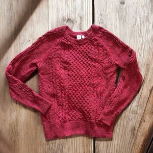 GAP Marled Fisherman Cable Knit Sweater